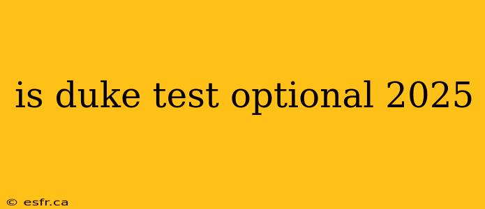 is duke test optional 2025