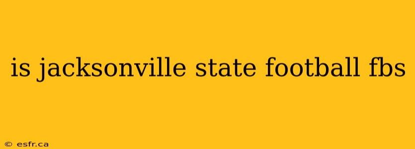 is jacksonville state football fbs