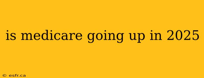 is medicare going up in 2025