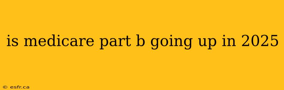 is medicare part b going up in 2025