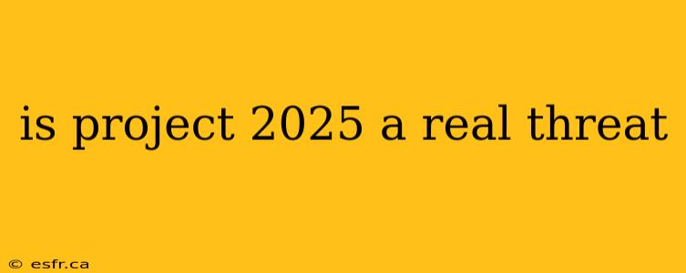 is project 2025 a real threat