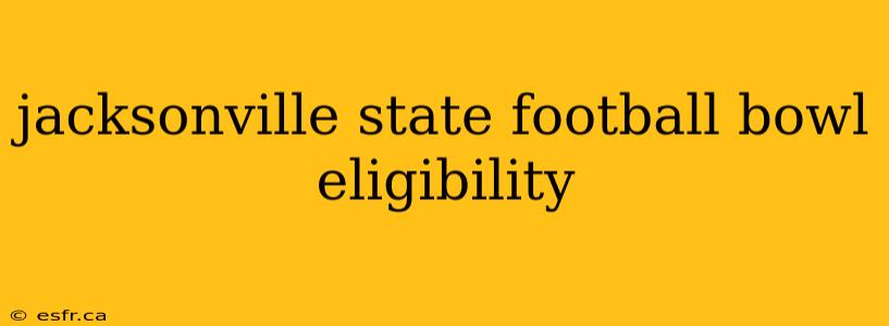 jacksonville state football bowl eligibility