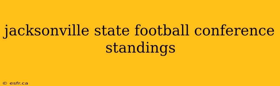 jacksonville state football conference standings