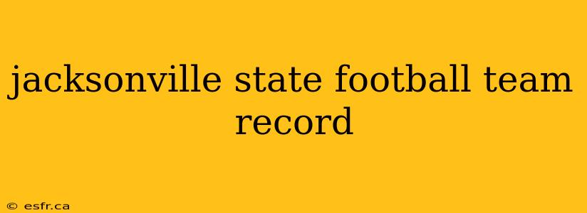 jacksonville state football team record