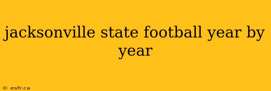 jacksonville state football year by year