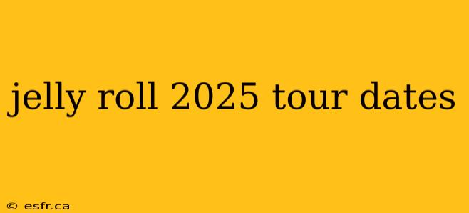 jelly roll 2025 tour dates