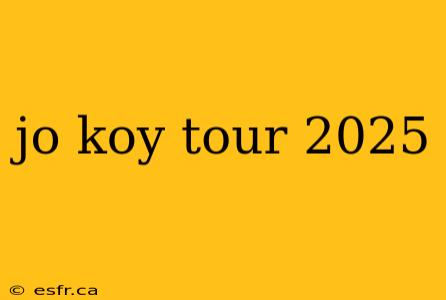 jo koy tour 2025