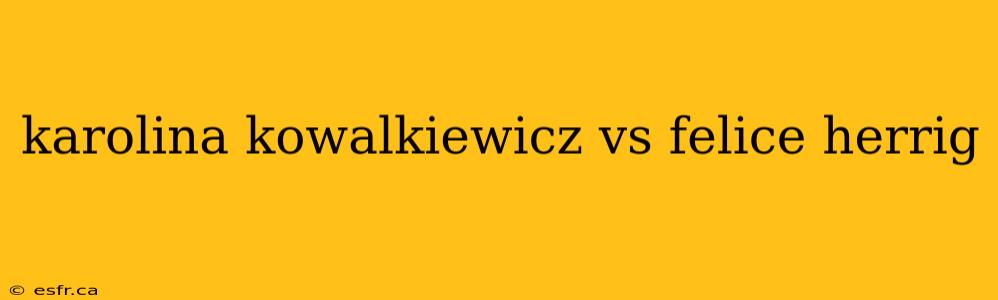 karolina kowalkiewicz vs felice herrig