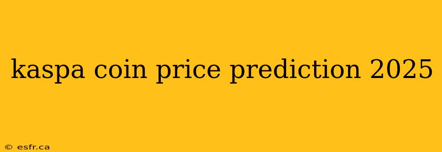 kaspa coin price prediction 2025