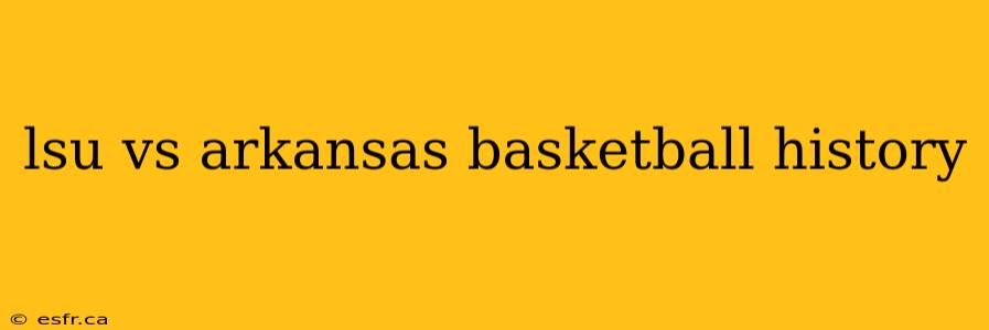 lsu vs arkansas basketball history