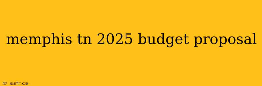 memphis tn 2025 budget proposal