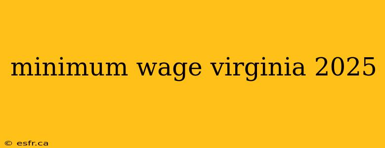 minimum wage virginia 2025