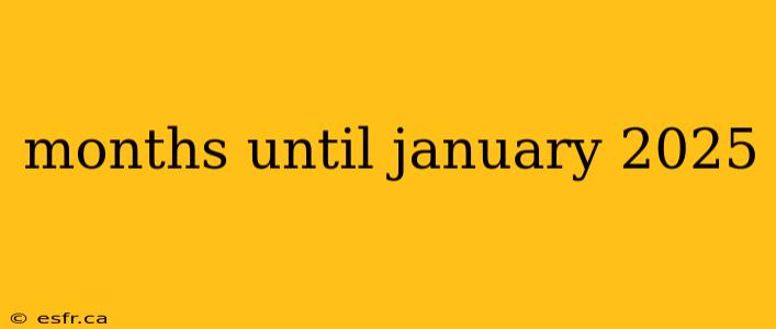 months until january 2025