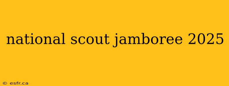 national scout jamboree 2025