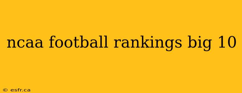 ncaa football rankings big 10