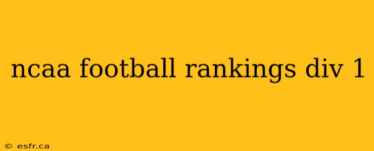 ncaa football rankings div 1