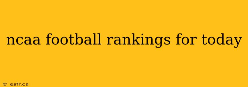 ncaa football rankings for today