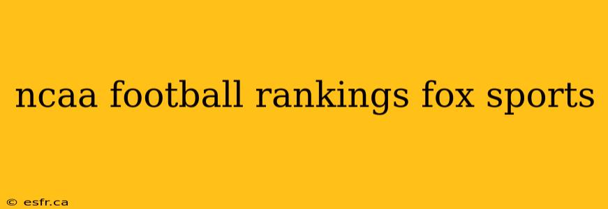 ncaa football rankings fox sports