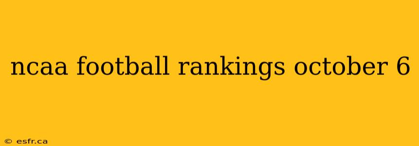 ncaa football rankings october 6