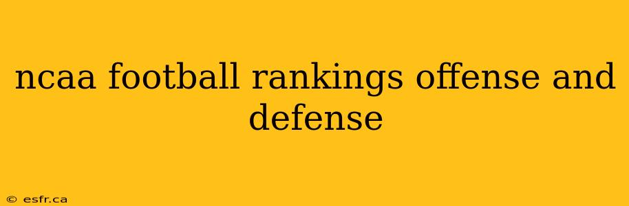 ncaa football rankings offense and defense