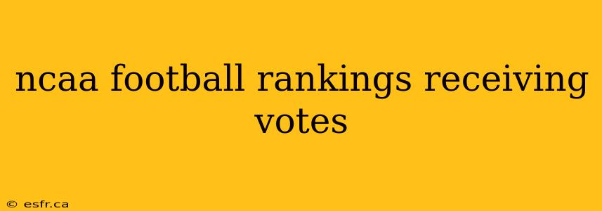 ncaa football rankings receiving votes