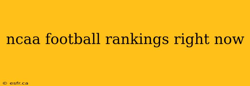 ncaa football rankings right now