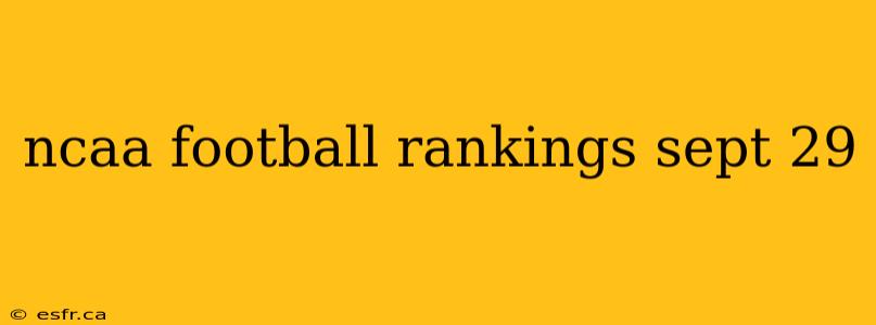 ncaa football rankings sept 29