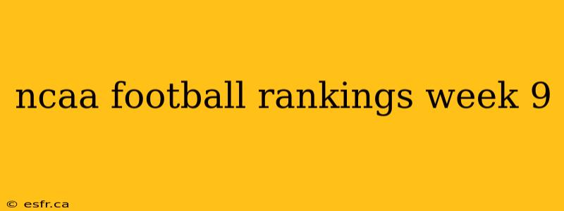 ncaa football rankings week 9