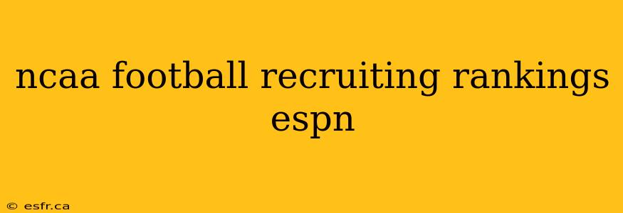 ncaa football recruiting rankings espn