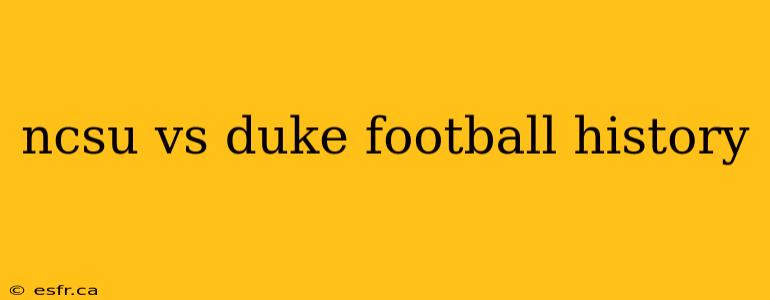 ncsu vs duke football history