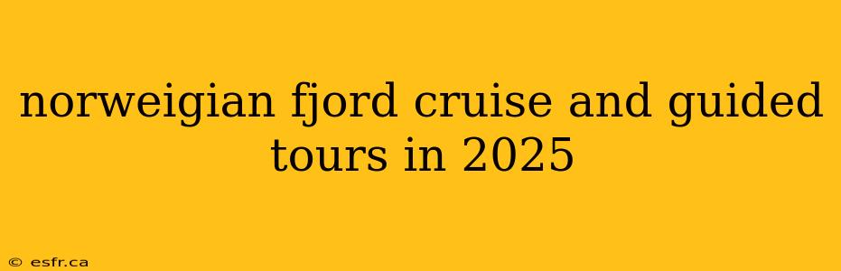 norweigian fjord cruise and guided tours in 2025