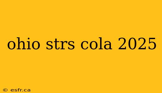 ohio strs cola 2025