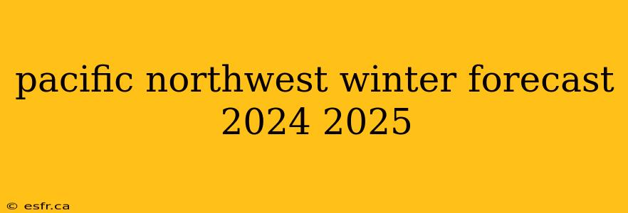 pacific northwest winter forecast 2024 2025