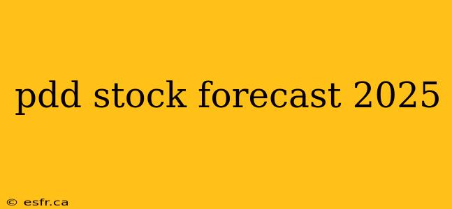 pdd stock forecast 2025