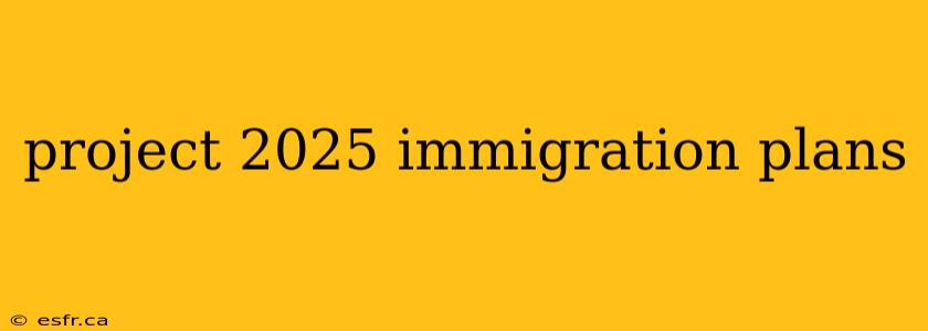 project 2025 immigration plans