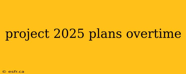 project 2025 plans overtime