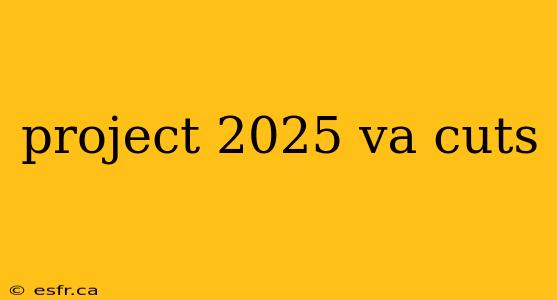 project 2025 va cuts