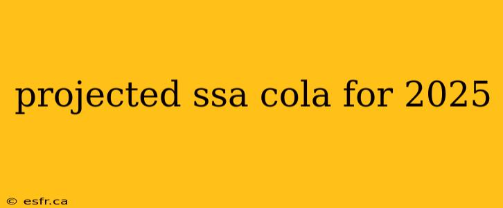 projected ssa cola for 2025