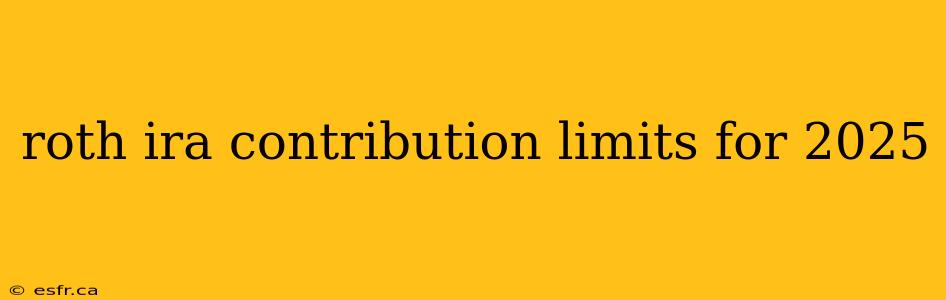 roth ira contribution limits for 2025