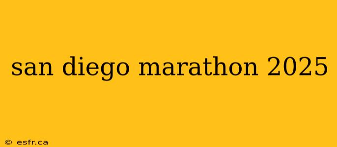 san diego marathon 2025