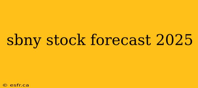 sbny stock forecast 2025