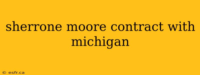 sherrone moore contract with michigan