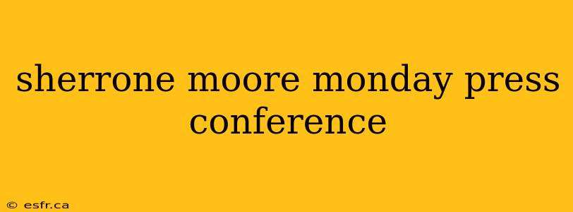 sherrone moore monday press conference