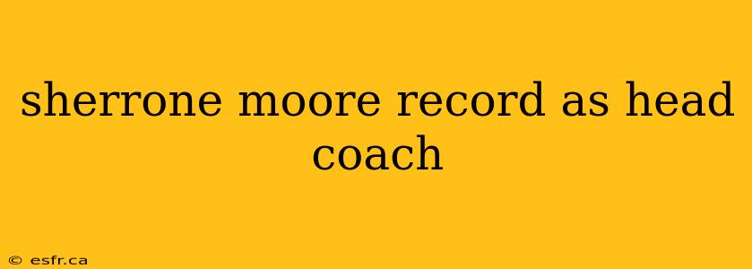 sherrone moore record as head coach