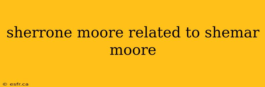 sherrone moore related to shemar moore