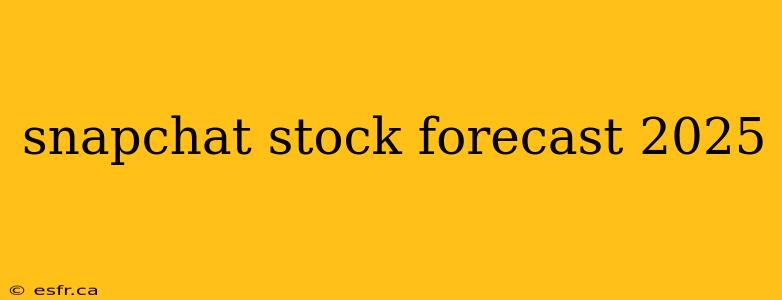 snapchat stock forecast 2025