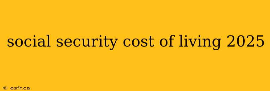 social security cost of living 2025