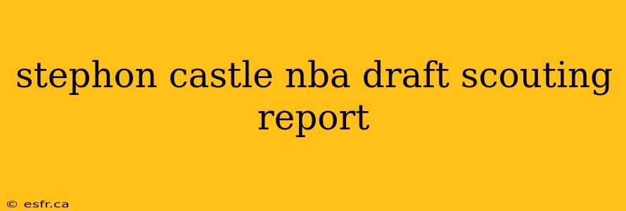 stephon castle nba draft scouting report