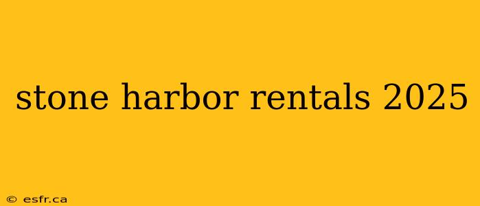 stone harbor rentals 2025