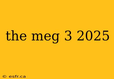 the meg 3 2025